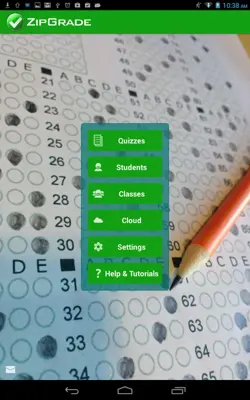ZipGrade android App screenshot 1