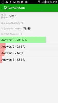 ZipGrade android App screenshot 2