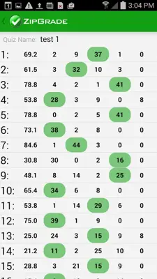 ZipGrade android App screenshot 3